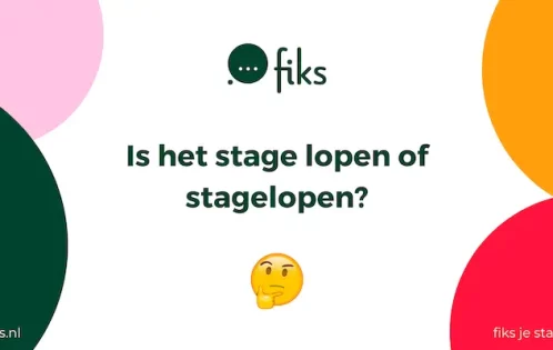Stage lopen of stagelopen